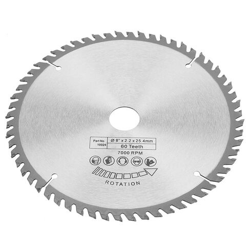 Hyuduo 200mm Circular Saw, Professional Hardened Tempered 60 Teeth Tungsten Carbide, with Reduction, for Copper Iron Aluminum Plastics Wood Cutting in Kuwait