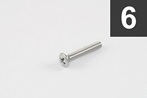 6 براغي للأزرار لتثبيت الزر على المفتاح 5/8 بوصة كروم جميع الأجزاء GS-3379-010 in Kuwait