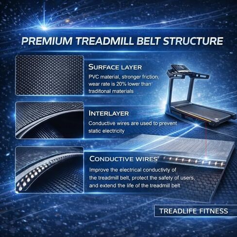 Treadmill Walking/Running Belt - Part No. 262854 - Replacement for ProForm 675E Treadmills (PFTL595080 - PFTL595081 - PFTL595082 - PFTL595083) in Saudi Arabia