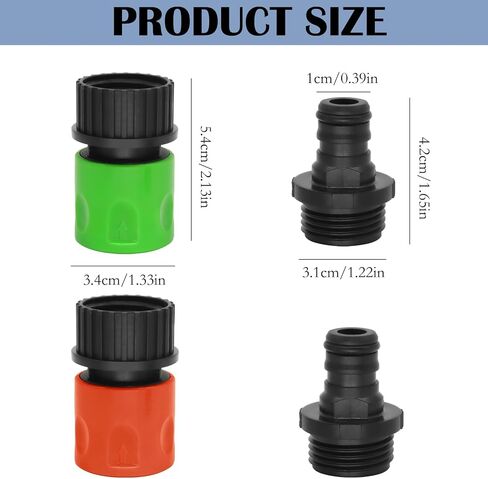 HINGTAI 4Pcs Engine Flush Kit, Quick Connect Flush Tools Long Service Life, Size Science Not Easy to Damage Jet Boat Cleaning Accessories Tools, Good Compatibility in Kuwait