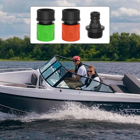 HINGTAI 4Pcs Engine Flush Kit, Quick Connect Flush Tools Long Service Life, Size Science Not Easy to Damage Jet Boat Cleaning Accessories Tools, Good Compatibility in Kuwait