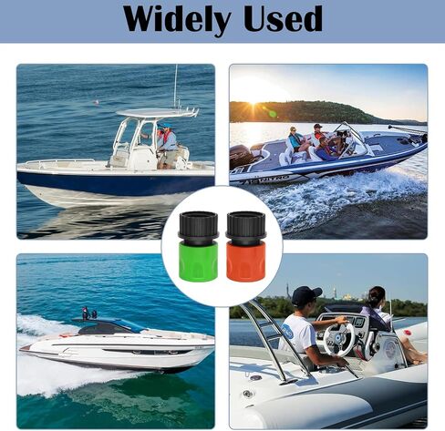 HINGTAI 4Pcs Engine Flush Kit, Quick Connect Flush Tools Long Service Life, Size Science Not Easy to Damage Jet Boat Cleaning Accessories Tools, Good Compatibility in Kuwait