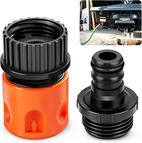 Linkstyle Quick Connect Flush Kit, Garden Hose Flush Adapter with Shut Off Valve for One-Person Flushing, Engine Flush Kit Compatible with Sea-Doo & Kawasaki 4-Stroke Jet Ski in Kuwait
