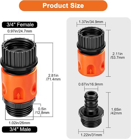 Linkstyle Quick Connect Flush Kit, Garden Hose Flush Adapter with Shut Off Valve for One-Person Flushing, Engine Flush Kit Compatible with Sea-Doo & Kawasaki 4-Stroke Jet Ski in Kuwait