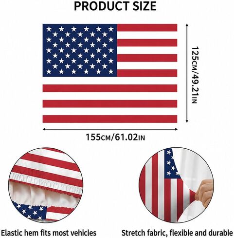 Uzbekistan Car Hood Flag Cover for Football Fans | National Flag Bonnet Cover for Cars SUVs Trucks, Polyester Vehicle Decoration for Celebrations in Kuwait