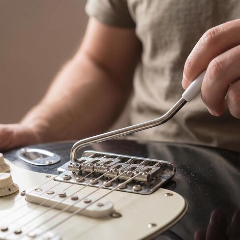 Jeffdad 2 قطعة ذراع تريمولو خيط، 6 مم 5 مم شريط Whammy Bar جيتار كهربائي Tremolo Arm Whammy Bar مع طرف قضبان Tremolos فضية معدنية أذرع Tremolos واحدة in Kuwait