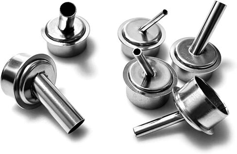 Versatile Bent Nozzle Set 6 Different Sizes (3-10mm) For Quick 861 Hot Air Rework Station Bent Heat Nozzle in Kuwait