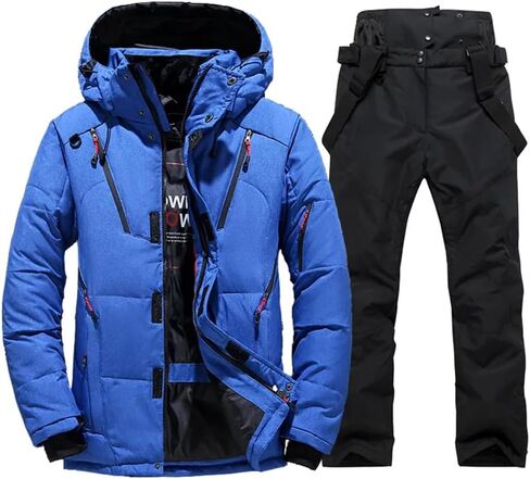 Ski Suit Men Winter Snow Parkas Sports Skiing Down Jackets and Pants Sets Snowboard Overalls in Kuwait