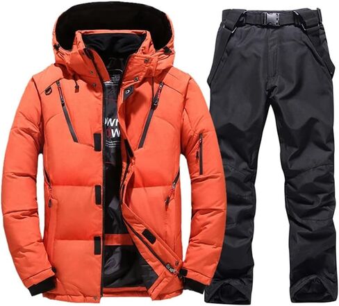 Ski Suit Men Camping Mountain Ski Jacket Ski Pants Down Jacket Outdoor Sports Snowboard Overalls in Kuwait