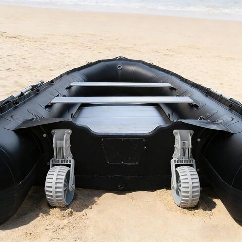 2 Pieces Inflatable Boat Positioning Wheels Positioning Trolley Wheels Heavy Duty Marine Accessories for Marina in Saudi Arabia