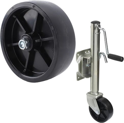 Keenso Boat Trailer Jack Wheel, Nylon ABS Material 1200lbs Loading Capacity Boat Trailer Tongue Jack Caster for Car in Kuwait