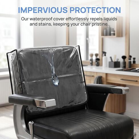 Salon Chair Back Cover Waterproof Hairdressing Chair Seat Protector Reusable Backrest Slipcover for Salon Use in Kuwait