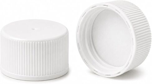 White Screw Caps 24-414 for Woozy Bottle Caps Hot Sauce - Food Grade Foam Liner (36) in Saudi Arabia