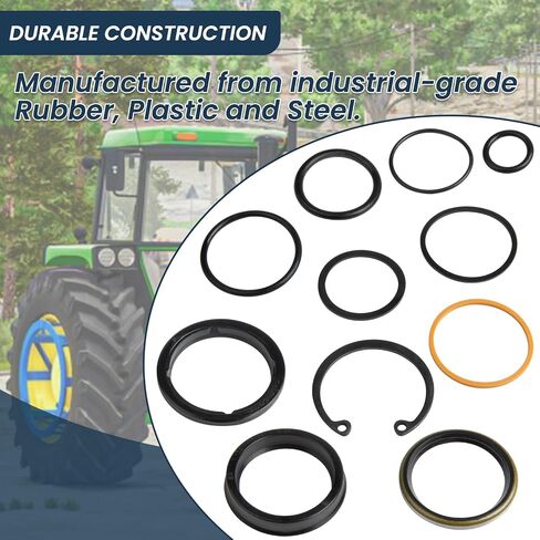 AM118391 Hydraulic Cylinder Repair Seal Kit Compatible with John Deere 40 44 60 70 70A Loaders Tractor 1-1/2 Inch Bore Hydraulic Cylinders Replaces JD AM118391 JDAM118391 in Kuwait