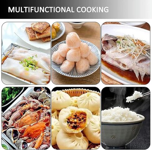 WANGLIN Stainless Steel Pasta Pots Rice Noodle Rolls Machine - Steamer for Vermicelli Roll - Cantonese Cuisine Cookware with Trays, in Kuwait
