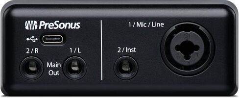 PreSonus AudioBox GO USB-C Recording Bundle with Condenser Microphone Studio Headphones Boom Stand Pop Filter XLR Cable and Studio One Music Production Software in Kuwait
