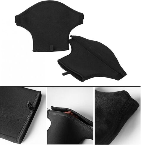 Vaveren 1 Pair Mitts Kayak Pogies Gloves, Waterproof, Neoprene, Paddling Grip Gloves, for Kayaking, Paddle in Kuwait