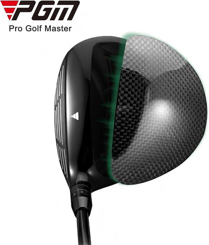 PGM Right Handed 2 Wood Golf Club للرجال، 44 بوصة مكتشف الممر مع وجه 260cc DAT55G Ti، تاج كربون وخرطوم قابل للتعديل (11°-15°) للدقة in Kuwait