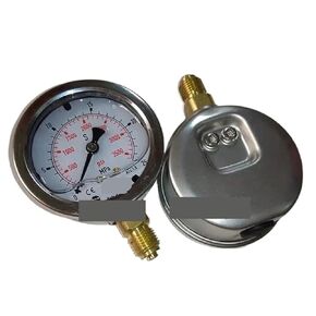 1pcs Tecsis Oil Pressure Hydraulic Gauge 63MM 0-25MPA/3500PSI Shockproof Mechanical Gauge 2 tap in Saudi Arabia