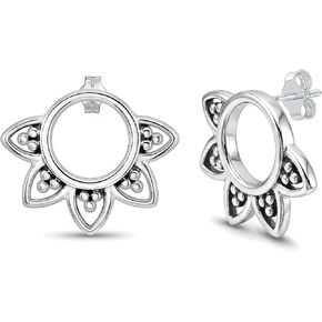 LeCalla 925 Sterling Silver Small Lightweight Zirconia Stud Earrings in Kuwait