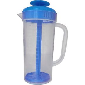 JBK Pottery Salad Dressing Mixer, 1 Quart Capacity, Plastic Blender with Measurements, Includes Mixing Lid & Normal Lid, Emulsifies Homemade Ranch, Vinaigrettes, Italian Dressings & More (White) in Saudi Arabia