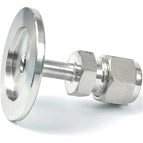 Vacuum KF/NW16 to 1/8" OD Tube Compression Union SUS316L Stainless Steel Pipe Fitting Coupler in Kuwait