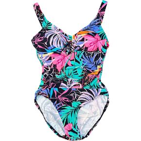 Aqua Green Women's UPF 50 Cinch -Front One Piece Swimsuit - in Kuwait