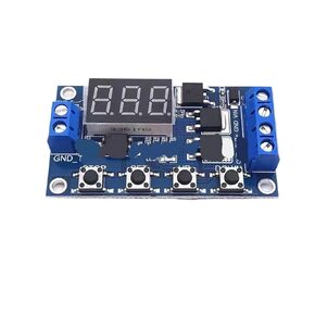 (5 قطعة) DC12V 24 فولت المزدوج MOS LED تأخير الوقت الرقمي التتابع الزناد دورة الموقت تأخير التبديل لوحة دوائر كهربائية وحدة التحكم لتقوم بها بنفسك in Kuwait
