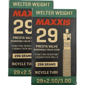 Maxxis 29 بوصة × 2.5-3.0 بوصة أنبوب داخلي للدراجة ذو وزن ويلتر | صمامات بريستا أو شريدر | قلب الصمام القابل للإزالة | مقاومة للثقب | أنبوب الدراجة إم تي بي بلس in Kuwait