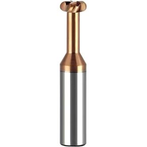 Milling machines, Radius Corner T Slot End Mill Carbide Cutter Concave Arc Machining Steel Aluminum Tool 6mm R0.5 R1 R1.5(10x4R2xD10x60) in Kuwait