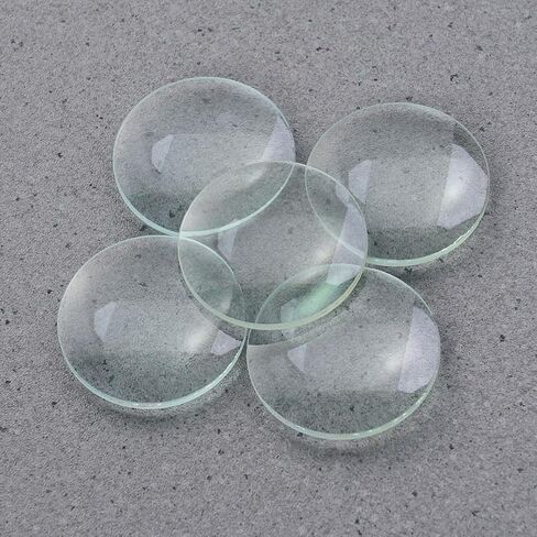ULTECHNOVO Double Convex Lens 30 Mm Diameter 50 Mm Focal Length Optical Lens Set Polished Glass with Ground Edges for Science Education Classroom Demonstrations Scientific Experiments 6 Pack in Kuwait