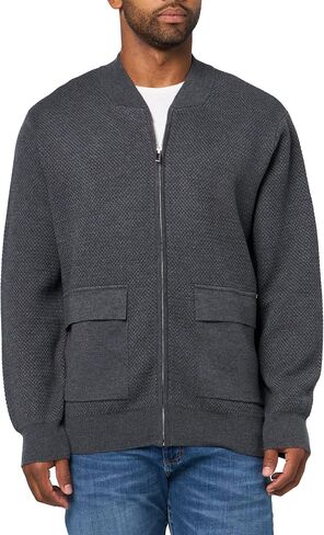 KARL LAGERFELD mens Bomber Pockets Long Sleeve Sweater Jacket in Kuwait