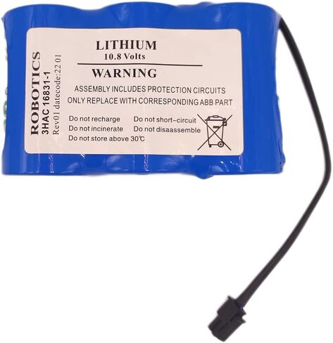 3HAC16831-1 Non-Rechargeable Battery for ABB Robotics 3HAC 16831-1 3HAC13150-1 10.8V 17Ah Controller Battey in Kuwait
