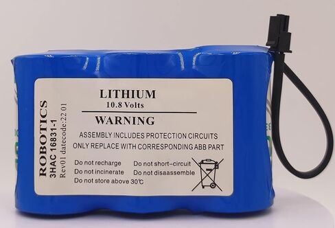 3HAC16831-1 Non-Rechargeable Battery for ABB Robotics 3HAC 16831-1 3HAC13150-1 10.8V 17Ah Controller Battey in Kuwait