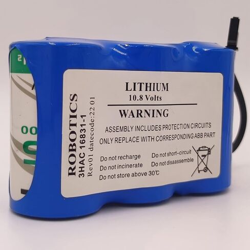 3HAC16831-1 Non-Rechargeable Battery for ABB Robotics 3HAC 16831-1 3HAC13150-1 10.8V 17Ah Controller Battey in Kuwait