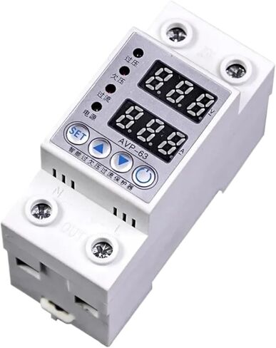 40A 63A 230V حامي إعادة إغلاق الجهد الزائد الحالي تحت الجهد الكهربي مع شاشة رقمية مزدوجة 80A 220V(80A) in Kuwait