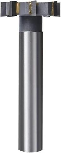 1pcs T-Slot Milling Cutters Cutting Dia 12-25mm Alloy Roughing Inserted Straight Shank End Mill Carbide Tip 6 Flutes Metal CNC Router Bit Milling Tool(16x6x10x100L) in Kuwait