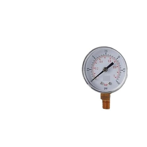 1pc Q84D Manometer 1/4" BSPT Thread Pressure Gauge 0-15psi/0-1bar Pool Filter Water Pressure Dial Hydraulic Pressure Gauge Meter in Saudi Arabia