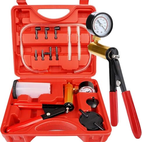 1pc Car Vacuum Pump Tester, Hand Brake Liquid Suction Tool, 0~760 mmHg (kPa) can Easily Empty Car Motorcycle Brake Bleeder Tool(Without Red case) in Saudi Arabia