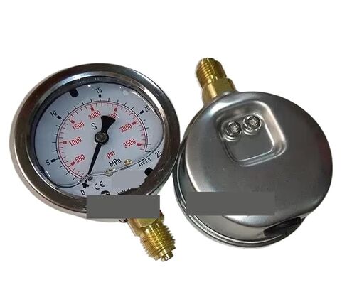 1pcs Tecsis Oil Pressure Hydraulic Gauge 63MM 0-25MPA/3500PSI Shockproof Mechanical Gauge 2 tap in Saudi Arabia