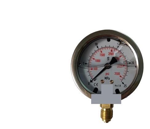 1pcs Tecsis Oil Pressure Hydraulic Gauge 63MM 0-25MPA/3500PSI Shockproof Mechanical Gauge 2 tap in Saudi Arabia
