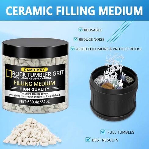إعادة تعبئة حبيبات وتلميع Rock Tumbler ووسائط حشو السيراميك المتدلية - حبيبات تلميع كربيد السيليكون - لوازم وملحقات تلميع الصخور in Kuwait