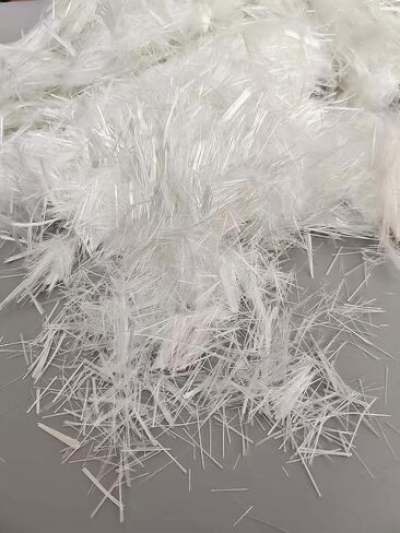 1.1LB Fiberglass for Concrete Cement,Glass Chopped Fiber (19mm),Used for Mortar Concrete Reinforcement and Crack ResistanceBuilding Walls, Garden Floors in Kuwait