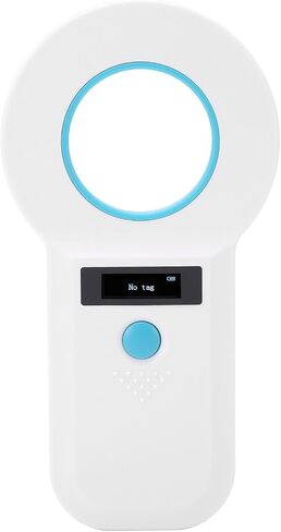 Aramox Pet ID Microchip Scanner, ABS Material, Quick Reading for Animal Identification, Compatible with EMID FDXB, 134.2KHz/125KHz, Suitable for Vets and Pet Owners in Kuwait
