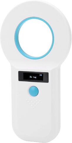 Aramox Pet ID Microchip Scanner, ABS Material, Quick Reading for Animal Identification, Compatible with EMID FDXB, 134.2KHz/125KHz, Suitable for Vets and Pet Owners in Kuwait