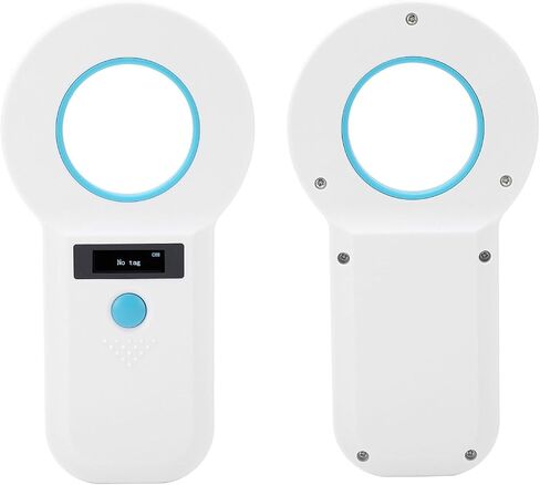 Aramox Pet ID Microchip Scanner, ABS Material, Quick Reading for Animal Identification, Compatible with EMID FDXB, 134.2KHz/125KHz, Suitable for Vets and Pet Owners in Kuwait