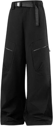 Mnjyihy Men Women Outdoor Cargo Pants – Wind-Proof Trekking Pants With Adjustable Waist, Unisex Warm Hiking Trousers in Kuwait
