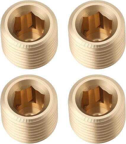 4Pcs M10X1 Brass Blanking Plug Internal Hex Thread Socket for Machinery Pipe and Fittings in Kuwait
