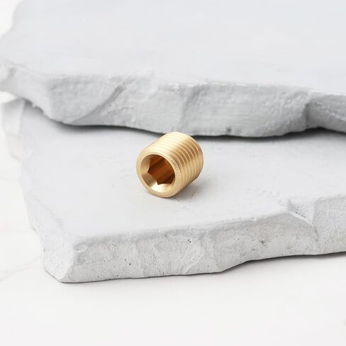 4Pcs M10X1 Brass Blanking Plug Internal Hex Thread Socket for Machinery Pipe and Fittings in Kuwait