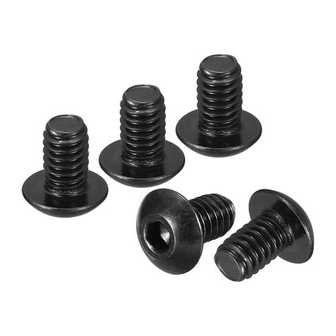DTGN #10-32x1/2 Button Head Socket Cap Screws - 50Pack - Good for Road Bicycle, Mountain Bike, Auto, Motorcycle - 304 Stainless Steel Whitewashed - Hex Socket Drive Fasteners in Kuwait